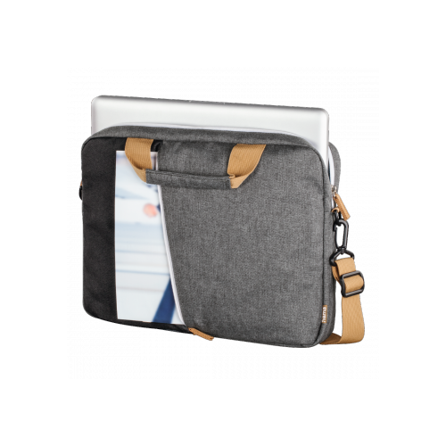Geanta pentru notebook, Hama, Poliester, Florence, 14.1", Negru/Gri