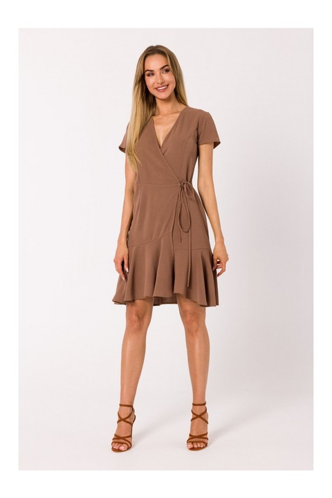 Made of Emotion Női mini ruha Horro M741 csokoládé, Barna, M