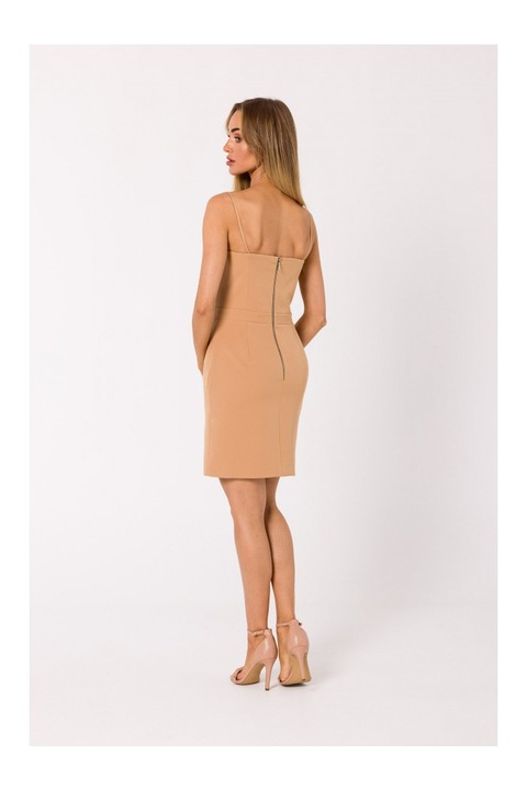 Made of Emotion Női mini ruha Hanga M744 karamella, Barna