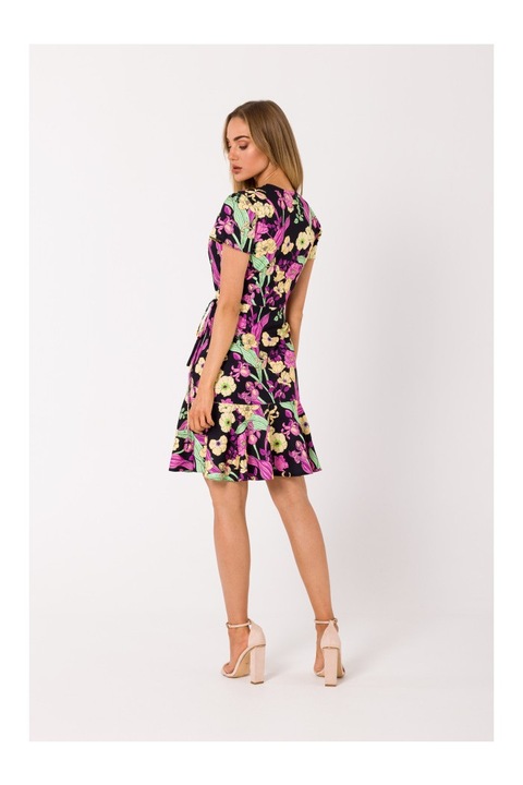 Made of Emotion Női mini ruha Lesheeh M738 fekete, Fekete, S