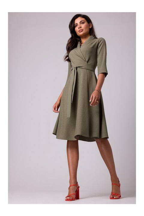 BeWear Női estélyi ruha Ibliramur B255 olajbogyó, Zöld