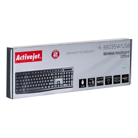 Fara Jet Tastatura fara fir, Active Jet, Engleza SUA, Wireless, Negru - eMAG.ro