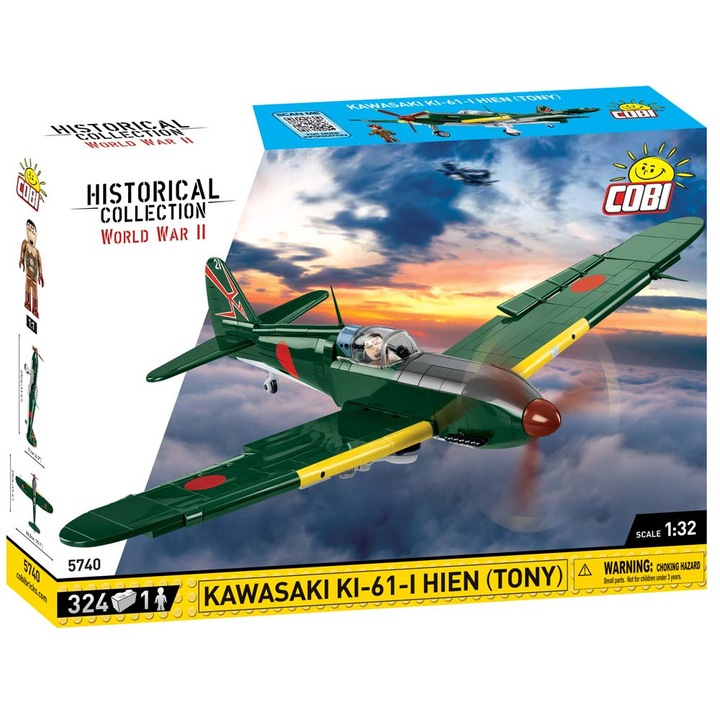 Set de Construit Avion Kawasaki KI-61-I Hien Tony, 324 piese