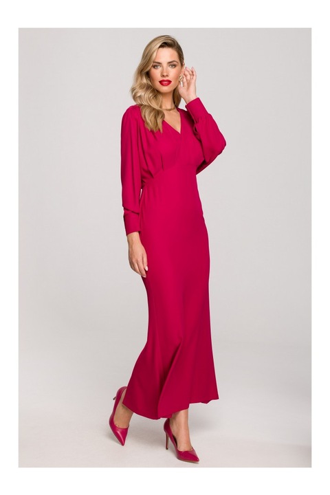 Makover Női maxi ruha Kundry K143 szilva, Halványlila