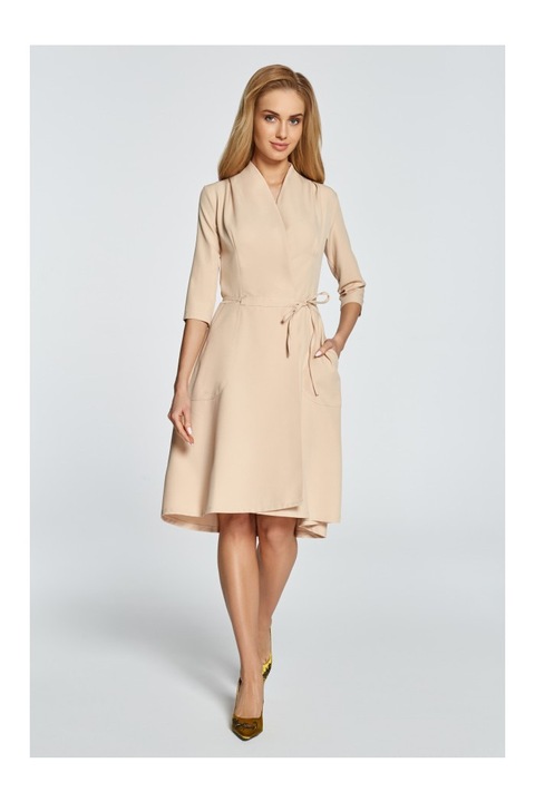 Style Női mini ruha Isabeld S099 bézs, Bézs