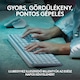Logitech MX Keys S vezeték nélküli billentyűzet, lapos kialakítás, gördülékeny, pontos és halk gépelés, programozható billentyűk, hátsó megvilágítás, Bluetooth, USB-C-n keresztül újratölthető, Windows PC, Linux, Chrome, Mac rendszerekhez, Nemzetközi angol