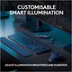Безжична клавиатура Logitech MX Keys S, Осветление, Palmrest, 2.4GHz&Bluetooth, USB-C, US INTL layout, Graphite