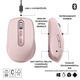 Logitech MX Anywhere 3S kis méretű vezeték nélküli egér, gyors görgetés, 8000 DPI felbontású mozgáskövetés minden felületen, halk kattintások, programozható gombok, USB-C, Bluetooth, Windows PC, Linux, Chrome, Mac, Rózsaszín