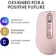 Безжична мишка Logitech MX Anywhere 3S, 2.4GHz&Bluetooth, Silent, Scroll MagSpeed, Multidevice, USB-C, Rose