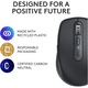 Безжична мишка Logitech MX Anywhere 3S, 2.4GHz&Bluetooth, Silent, Scroll MagSpeed, Multidevice, USB-C, Graphite Black