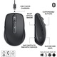 Безжична мишка Logitech MX Anywhere 3S, 2.4GHz&Bluetooth, Silent, Scroll MagSpeed, Multidevice, USB-C, Graphite Black