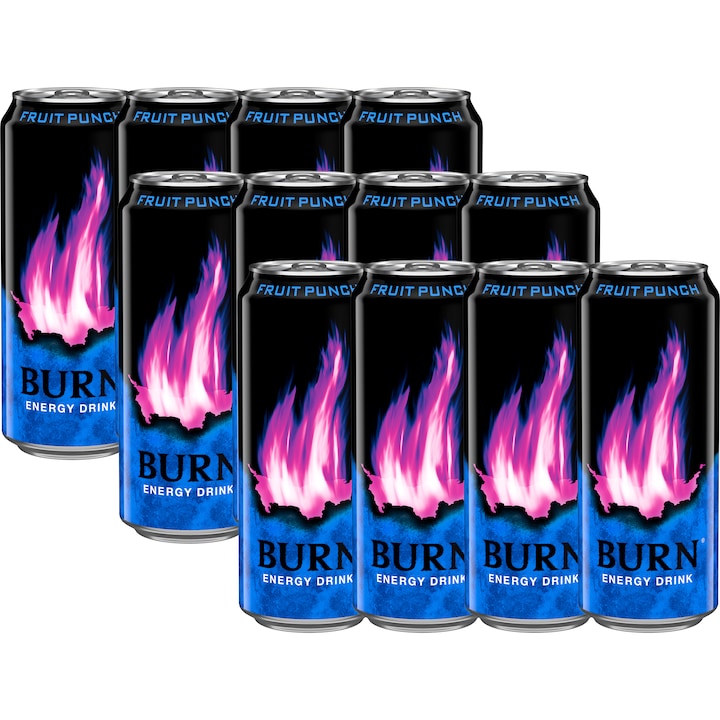 Burn Fruit Punch szénsavas energiaital, 12x0.25l