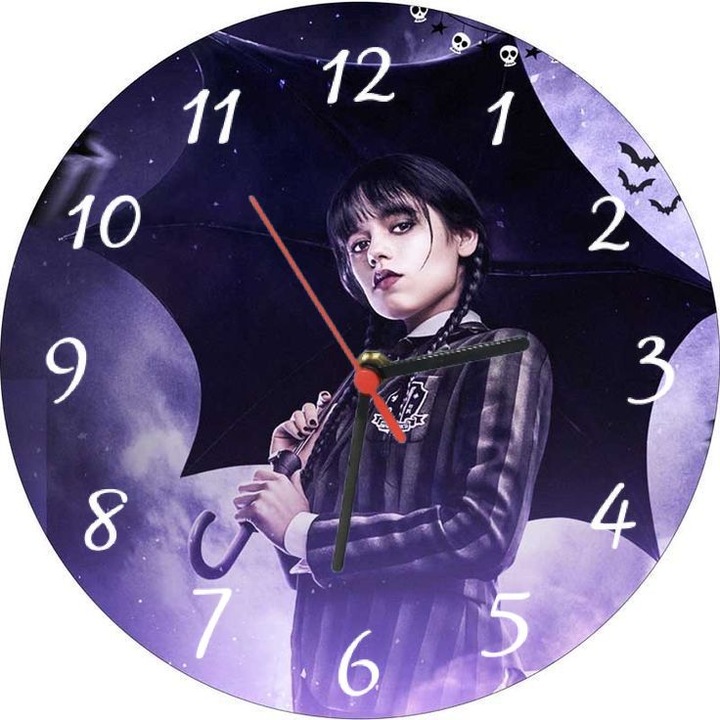 Kerek üvegóra 18 cm testreszabott szerdai modell 2