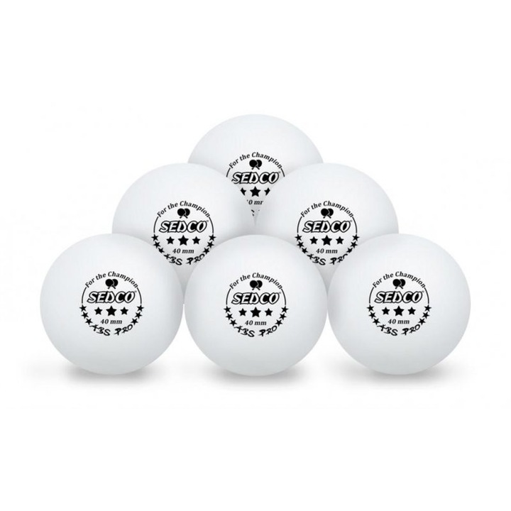 6 darabos teniszlabda készlet, Sedco, Fehér