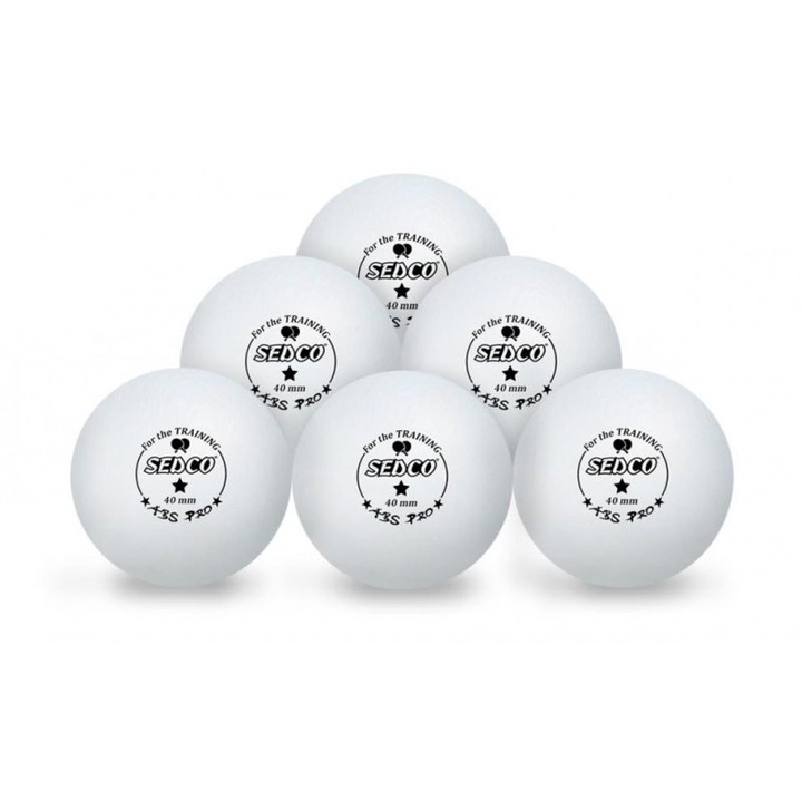 6 darabos teniszlabda készlet, Sedco, Fehér