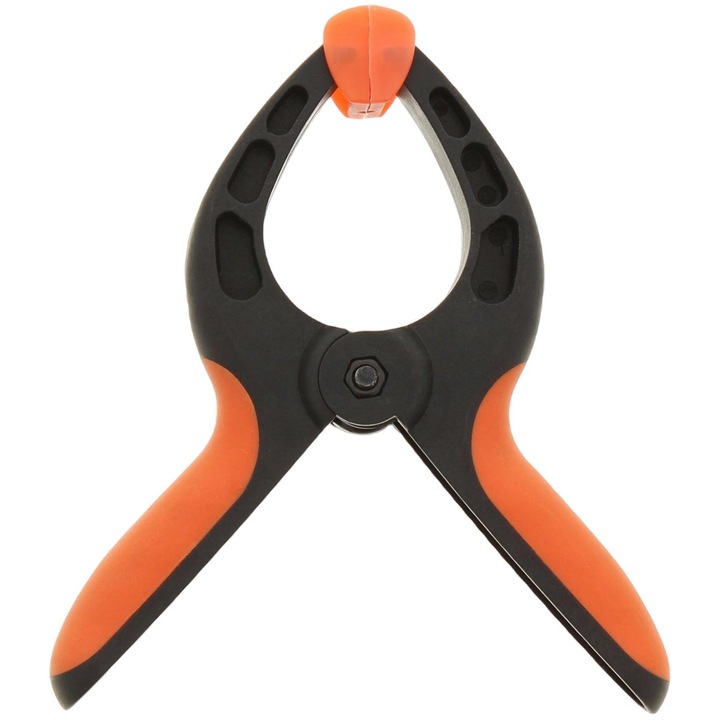 Clema de fixare, WECKMANN, 70mm, Plastic, Negru/Portocaliu