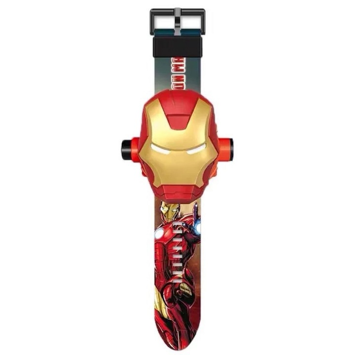 Ceas pentru copii Marvel cu proiector, Iron Man