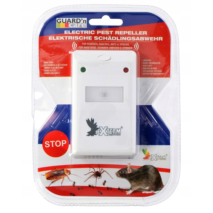 Aparat insecticid, Exterm, Pentru rozatoare/insecte/paraziti