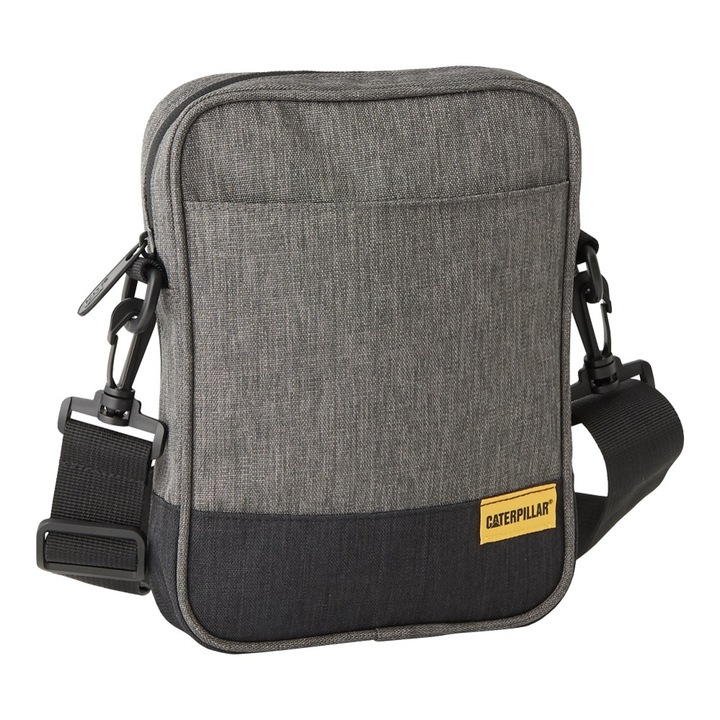 CATERPILLAR V Power B válltáska, 600D poliészter anyag, világosszürke/sötétszürke