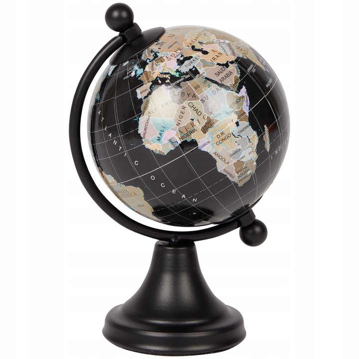 Glob pamantesc decorativ, Zd Trading, 9.5x14.5cm, Negru