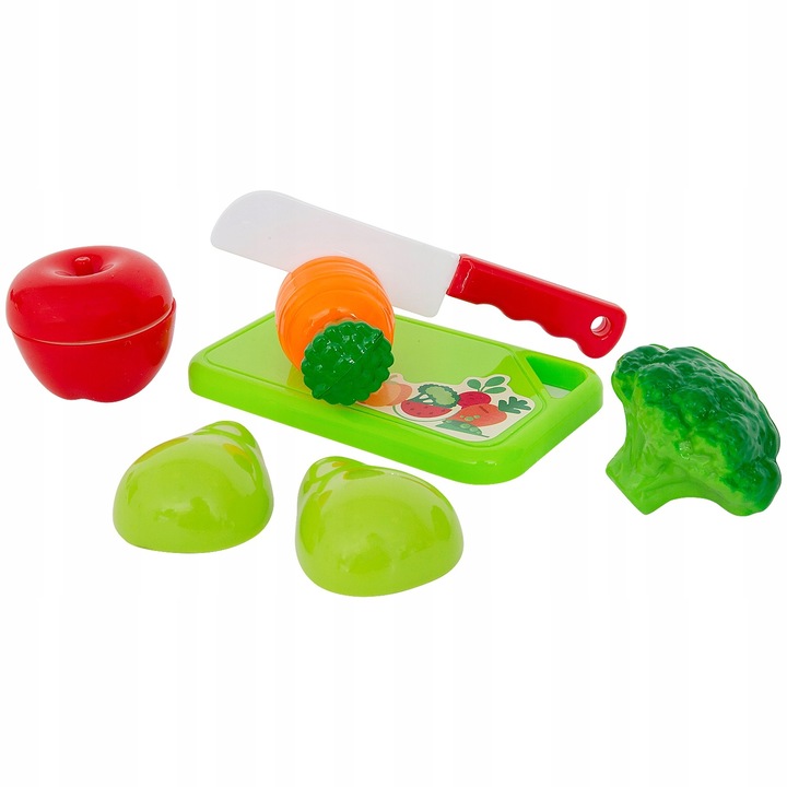 Set legume si fructe pentru taiat, ZD, Plastic, Multicolor