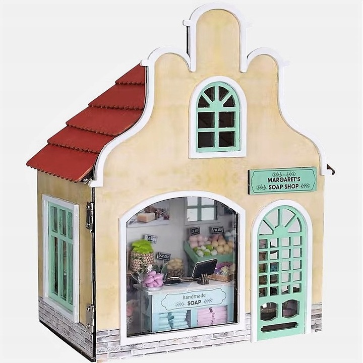 Casuta de asamblat, DIY, Lemn, Multicolor