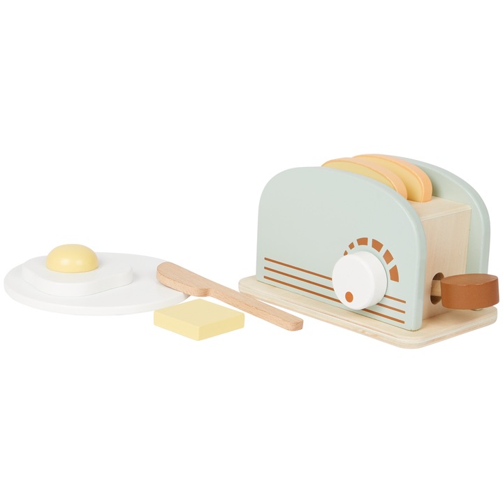 Prajitor de paine, Mini Matters, Lemn, Multicolor, 18 luni+