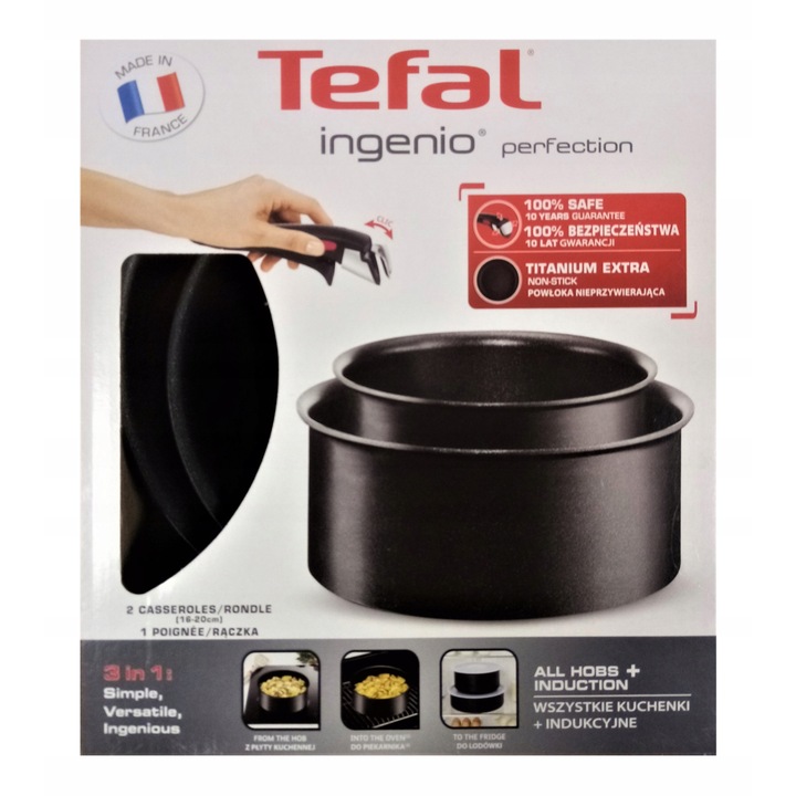 Съвършен комплект тигани Tefal Ingenio Elegance