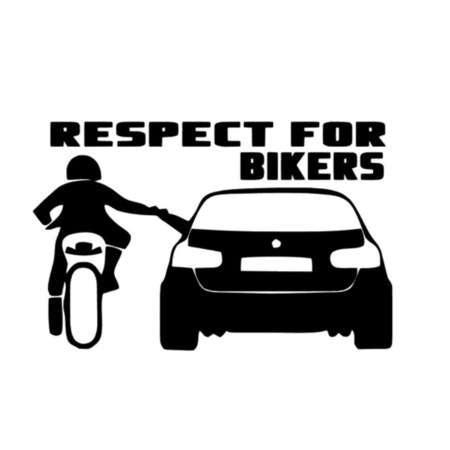Respect Rider Sticker Sticker Respect Bikers, 20cm, negru - eMAG.ro