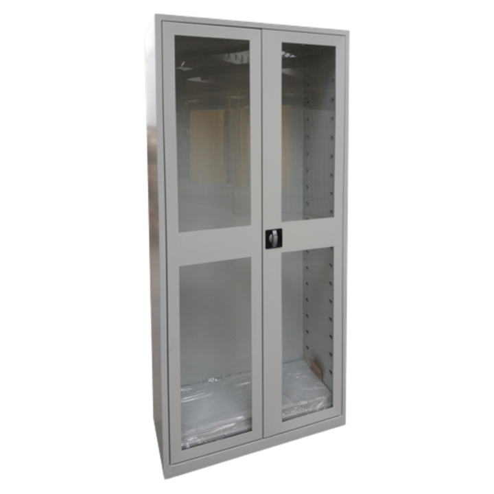 Dulap metalic tip vitrina 4 usi, plexiglas si metal 900x400x1900