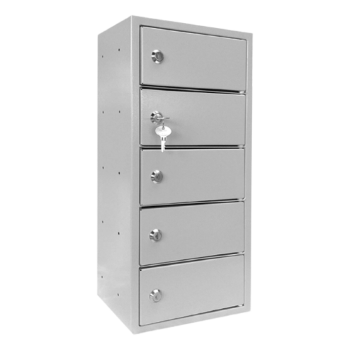 Dulap vestiar 1 coloane 5 usi mici 250x160x540