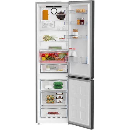 Хладилник с фризер Beko B5RCNA405ZXBR, 355 л, No Frost, HarvestFresh, BioCycle, Everfresh+, AeroFlow, Клас D, H 203.5 см, Dark Inox