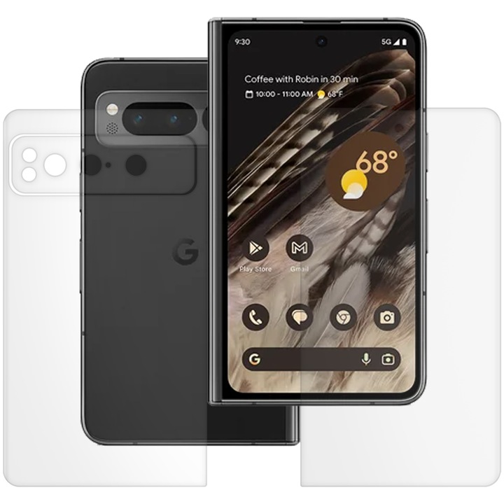 2 db SILKASE matt fólia készlet Google Pixel Foldhoz, telefonvédő, szilikon