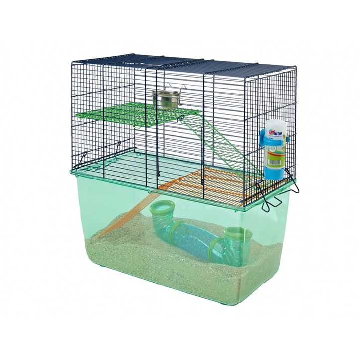 SAVIC 5070 Habitat Metro hörcsögketrec 51x28x52,5 cm felszerelt + cső bújókkal