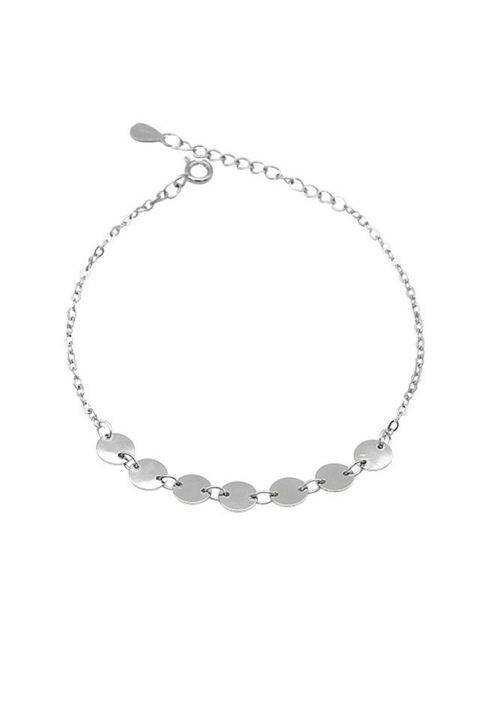 Bratara din argint 925 Dime cu pandantive in forma de banuti, lungime ajustabila