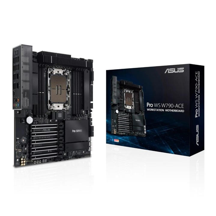 Placa de baza, ASUS, PRO WS W790-ACE Intel W790 LGA 4677 (Socket E) (90MB1C70-M0EAY0), Negru