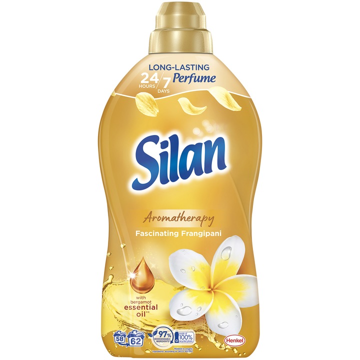 Омекотител Silan Fascinating Frangipani, 62 пранета, 1364 мл