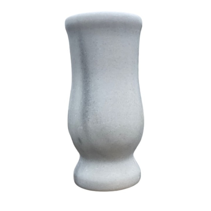 Vaza rotunjita din marmura naturala 25 x 11