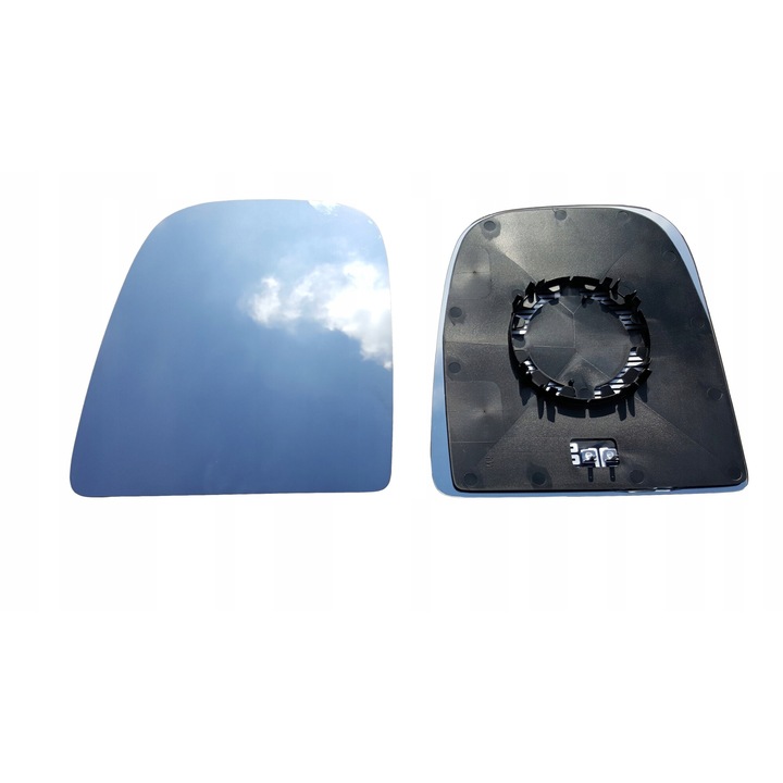 Insertie Oglinda, Iveco Daily, Incalzita, Geam Arcuit, Plastic Pentru Montare, Alb