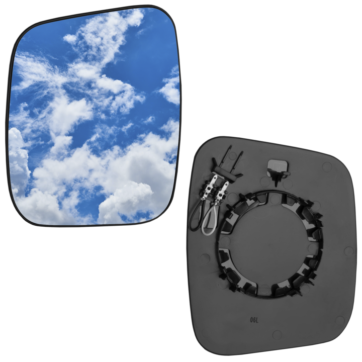 Sticla oglinda, pentru Bipper Fiorino Qubo 2007-2017, partea stanga