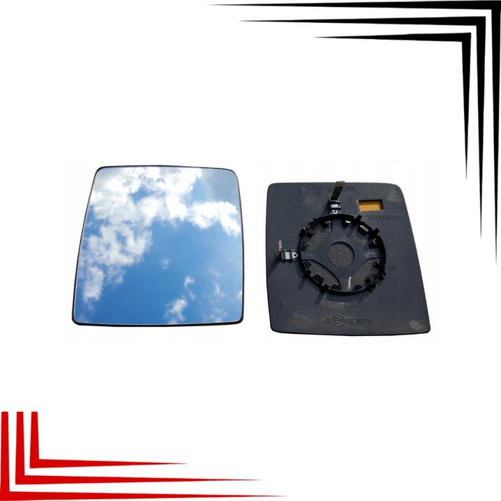 Geam Oglinda, Opel, 325-0058-1, Sferic, Piesa De Schimb De Inalta Calitate, Cu Aprobare De Inspectie Tehnica, Alb, Pentru Opel Combo 2000-2010