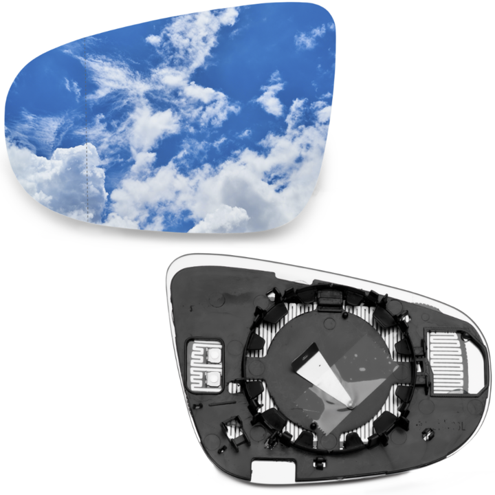 Sticla oglinda, pentru Golf VI TOURAN 08-2014, partea stanga, Incalzita