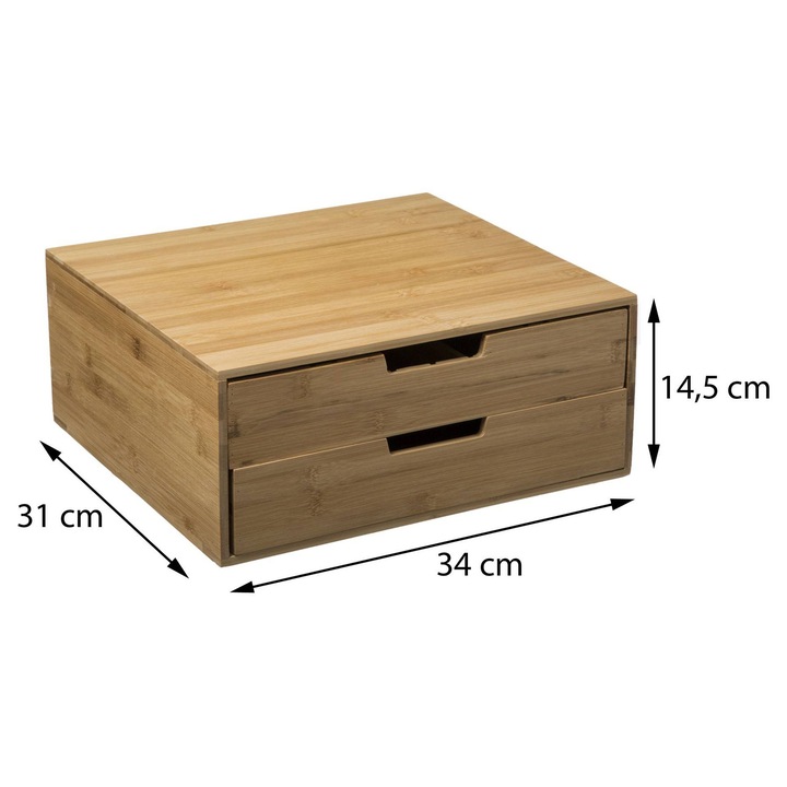 Cutie depozitare, 5five Simply Smart, Bambus, Maro