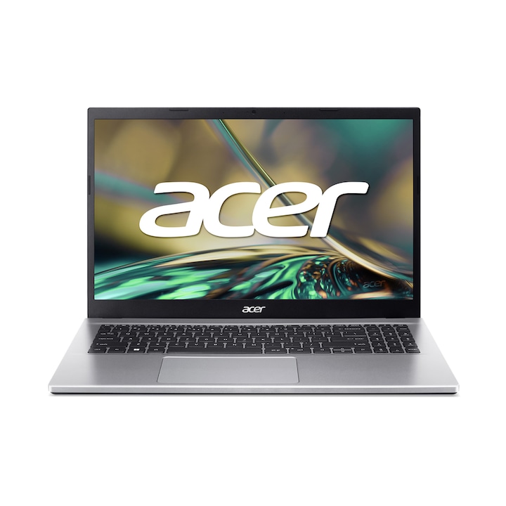 Laptop, Acer, Aspire 3, A315-59-520M, 15.6", Intel Core i5-1235U 10 nuclee, Intel UHD Graphics, 8GB 2x4GB DDR4, Argintiu