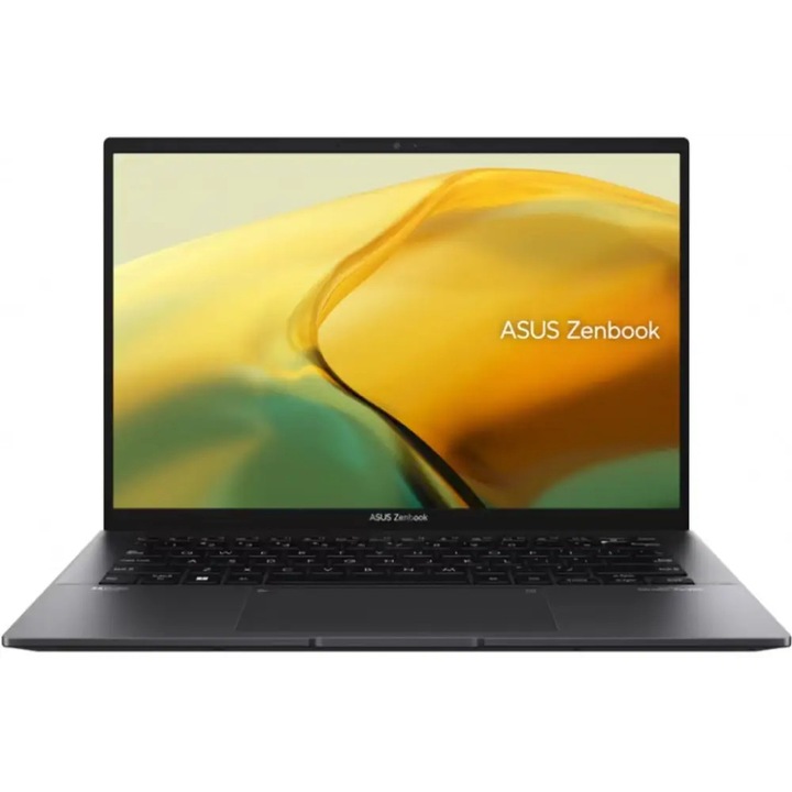 Laptop, ASUS, Zenbook, 14", AMD Ryzen 5 7530U (6-core), AMD Radeon Graphics, 8GB LPDDR4X, negru