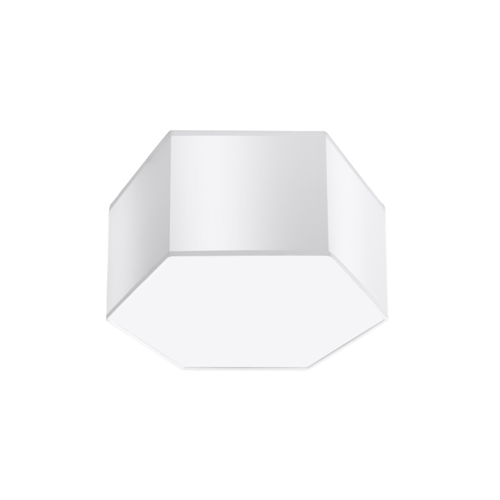 Lampa de tavan Sunde alb PVC 2 becuri cub modern de interior