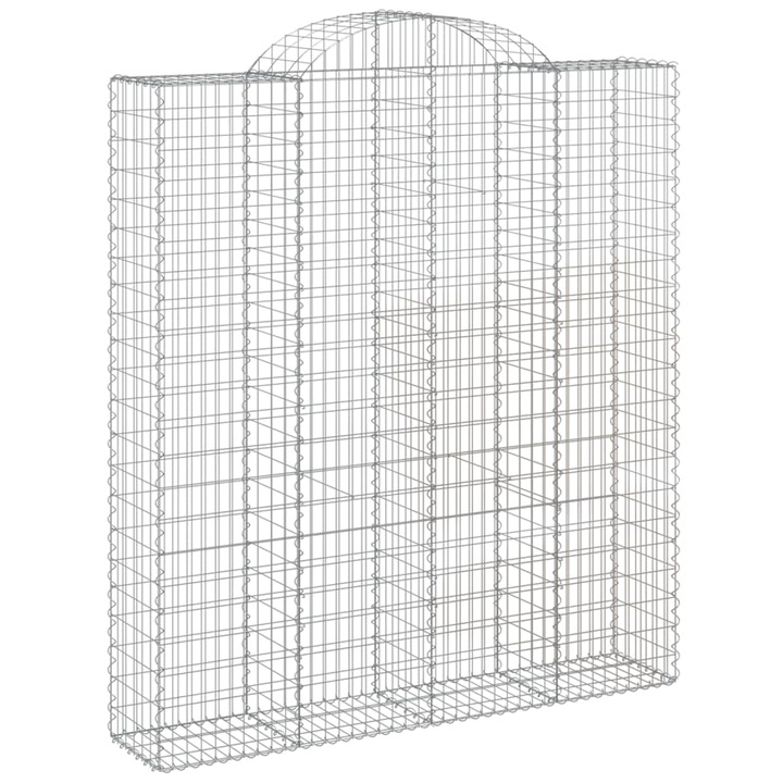 Set cosuri gabion arcuite vidaXL, 13 buc 200x50x220/240cm, fier galvanizat 43.55 kg 3146457