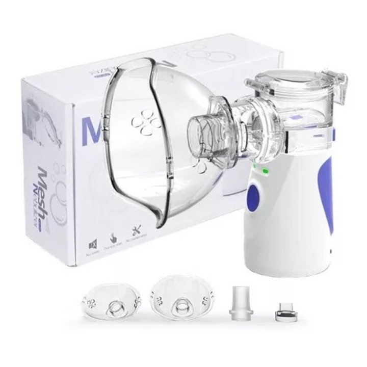 Dispozitiv pentru aerosoli, Mesh, ABS/Polipropilena, Alb/Albastru