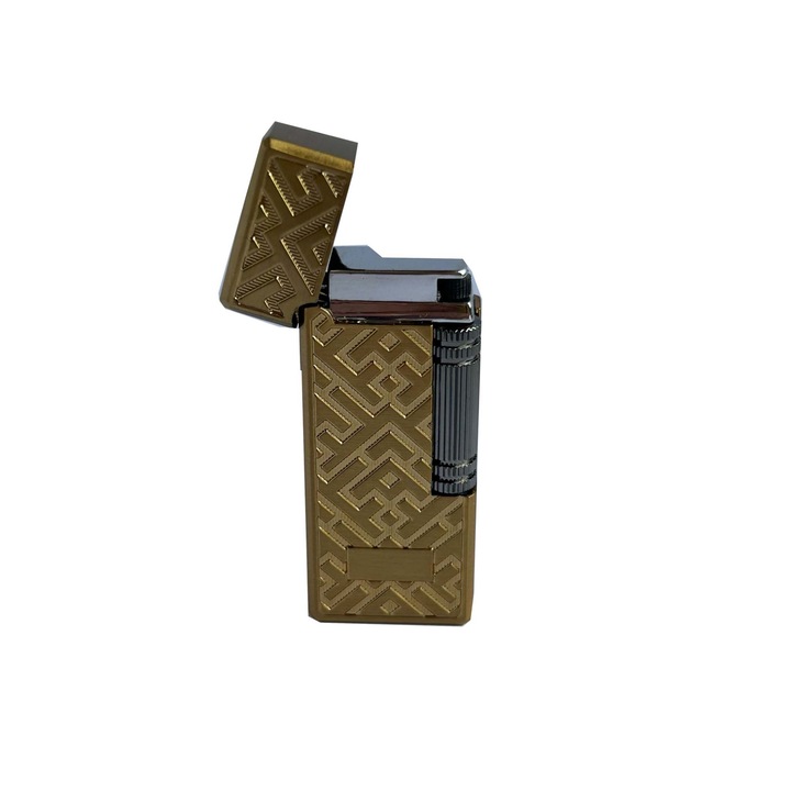 Bricheta metalica elSales ELS-ZHPG, reincarcabila cu gaz, auriu