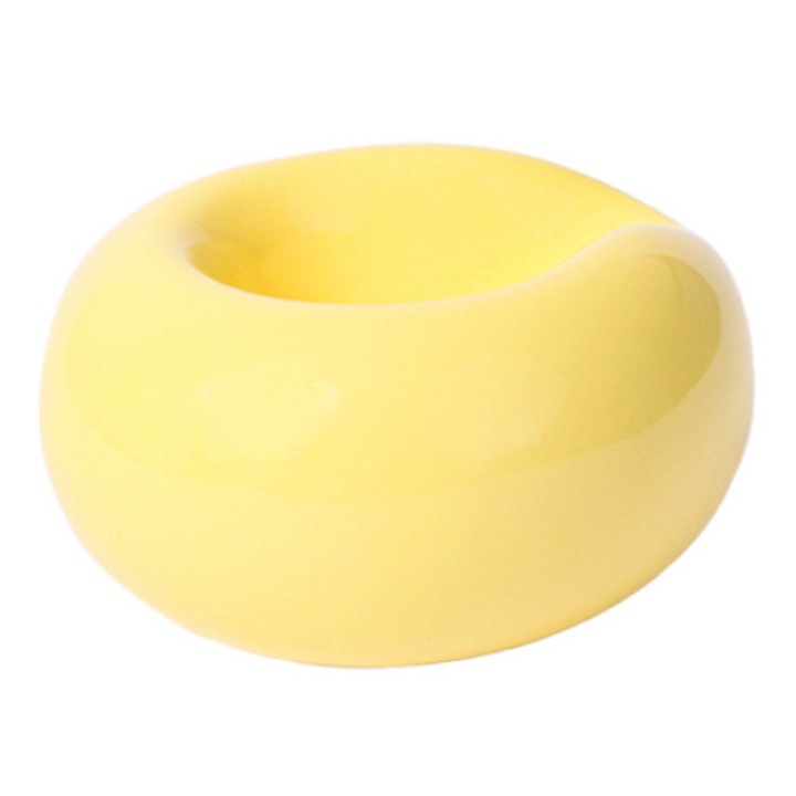 Suport ceramic pipa, Chacom, Yellow